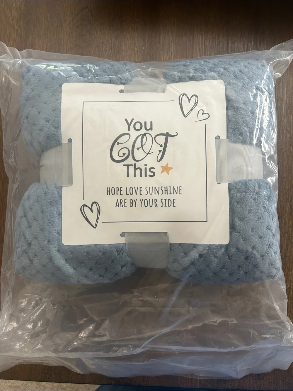 Plush Throw Blanket - Light Blue (small)